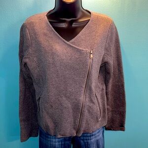Loft moto sweater coat
